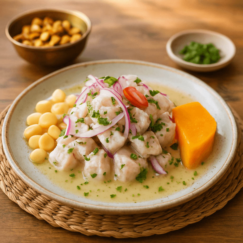 Ceviche péruvien parfait : poisson idéal et leche de tigre