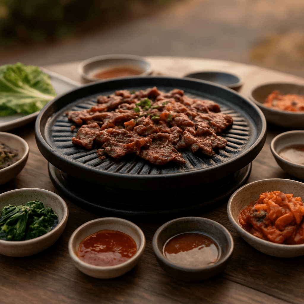 Barbecue coréen maison : bulgogi, sauces et banchan