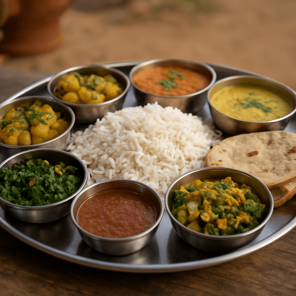 Thali vegan du Rajasthan : composer un plateau maison