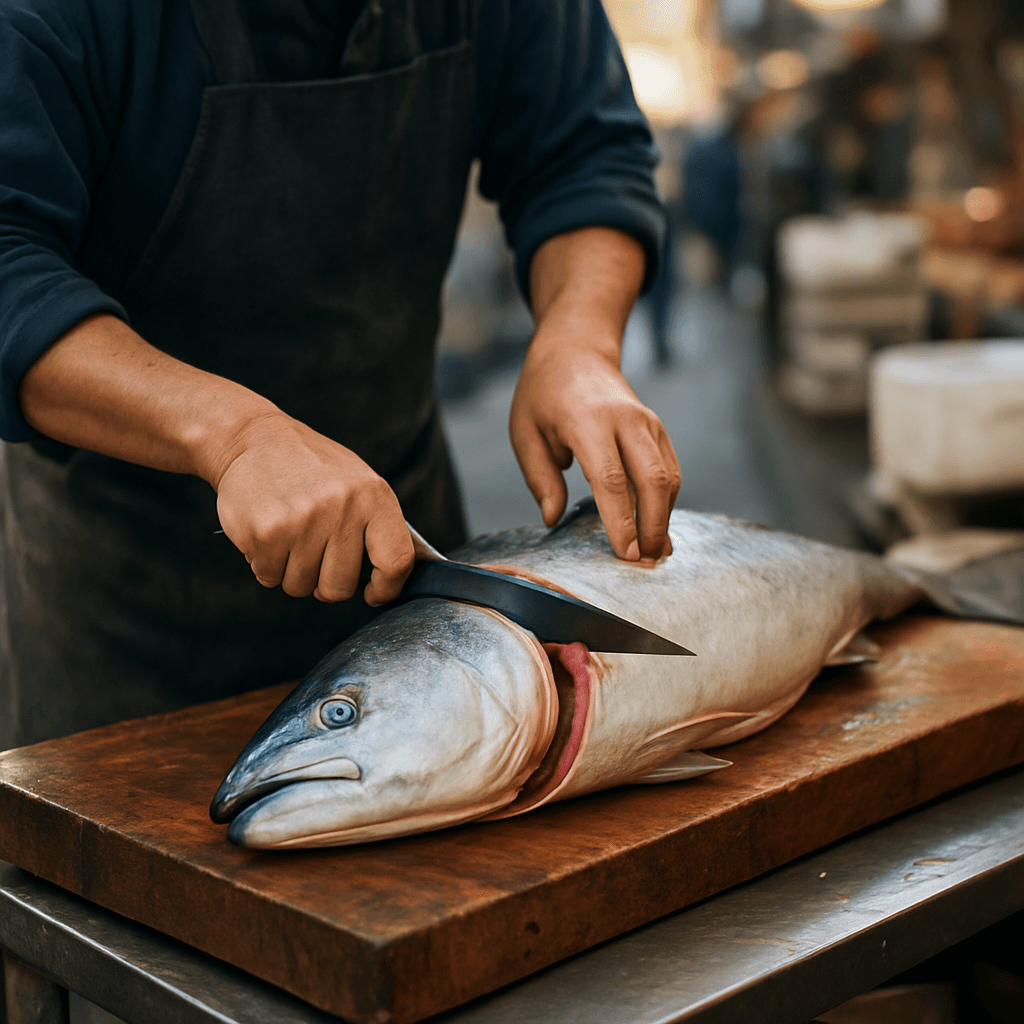Découper un poisson entier comme au marché de Tokyo
