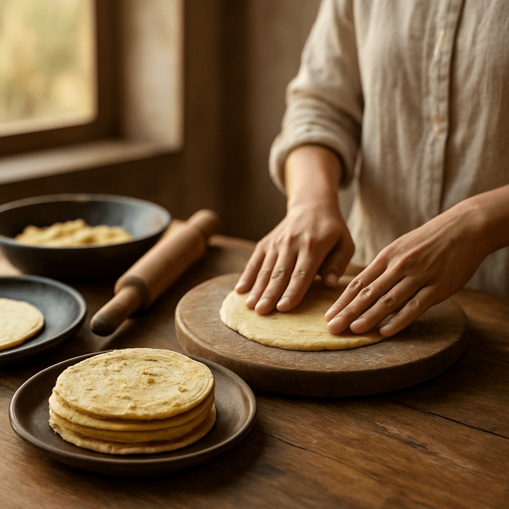 Tortillas de maïs maison sans presse : la méthode facile