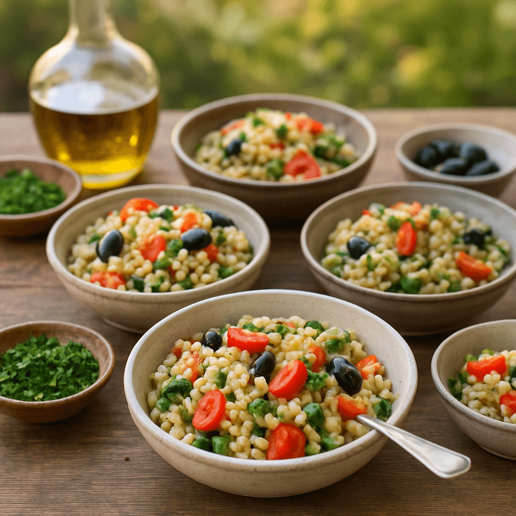 Couscous perlé méditerranéen : 5 bowls express
