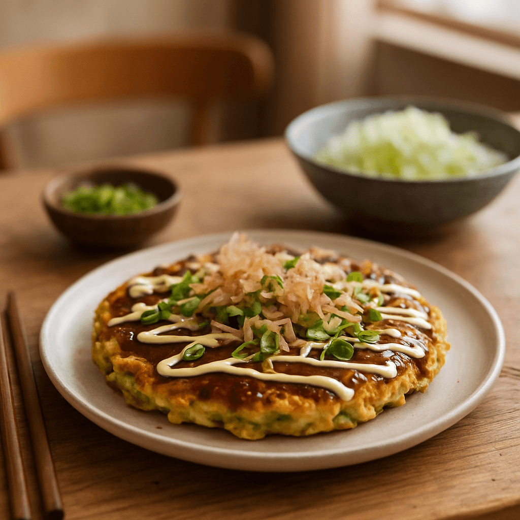 Okonomiyaki végétarien facile : crêpe japonaise maison