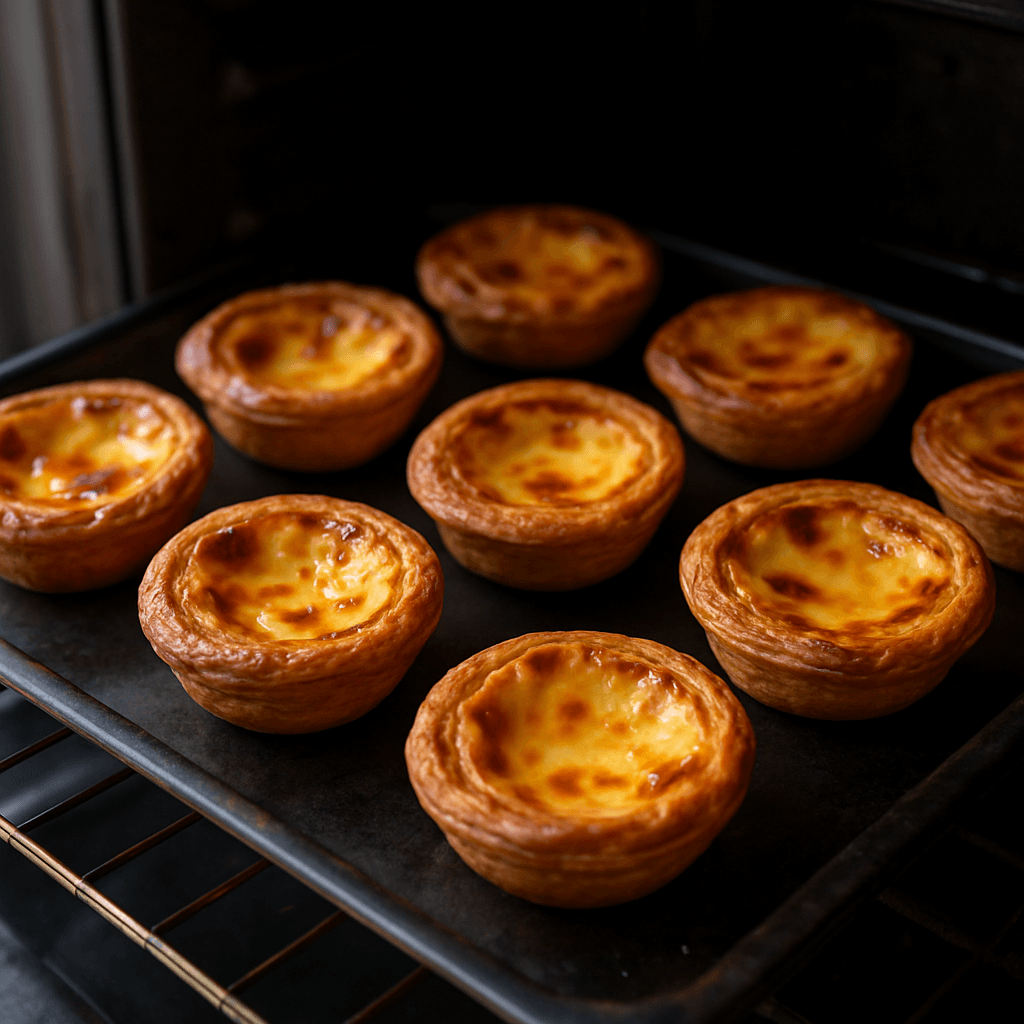 Pastéis de nata au four : crème lisse, pâte croustillante