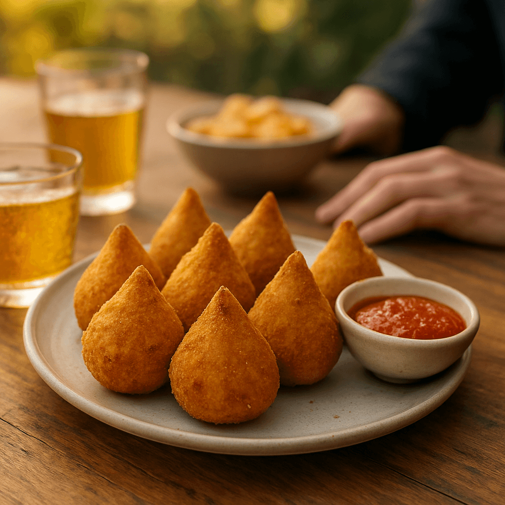 Coxinhas brésiliennes au poulet au four, ultra croustillantes
