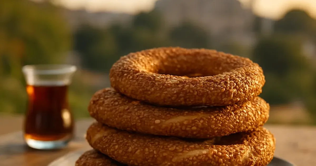 Simit turc maison : anneaux au sésame d'Istanbul