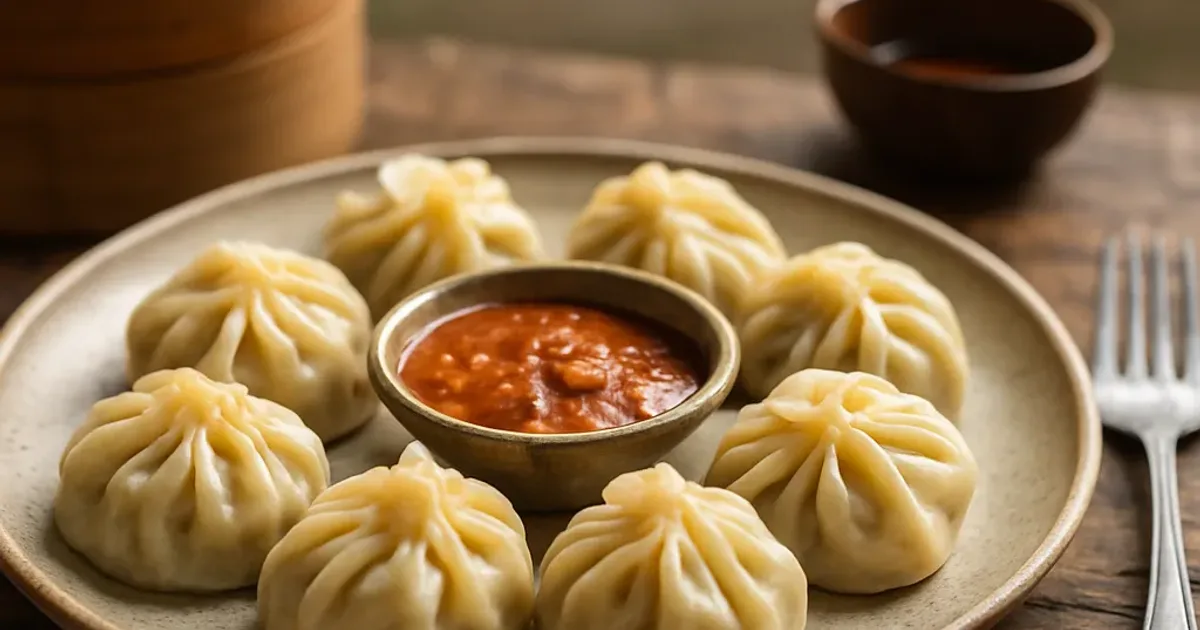 Momo népalais : dumplings à pâte fine et farce juteuse