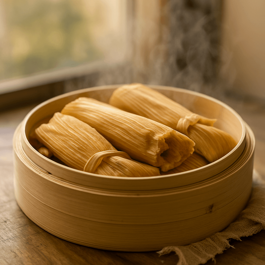 Tamales mexicains vapeur : pâte moelleuse et pliage facile