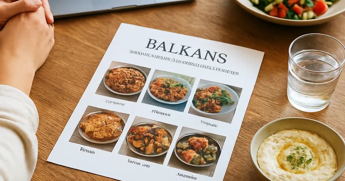 Menu Balkans : 7 dîners frais et rapides pour la semaine
