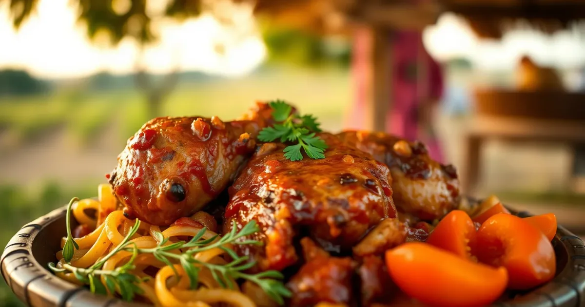 Yassa poulet sénégalais : oignons confits, zéro amertume