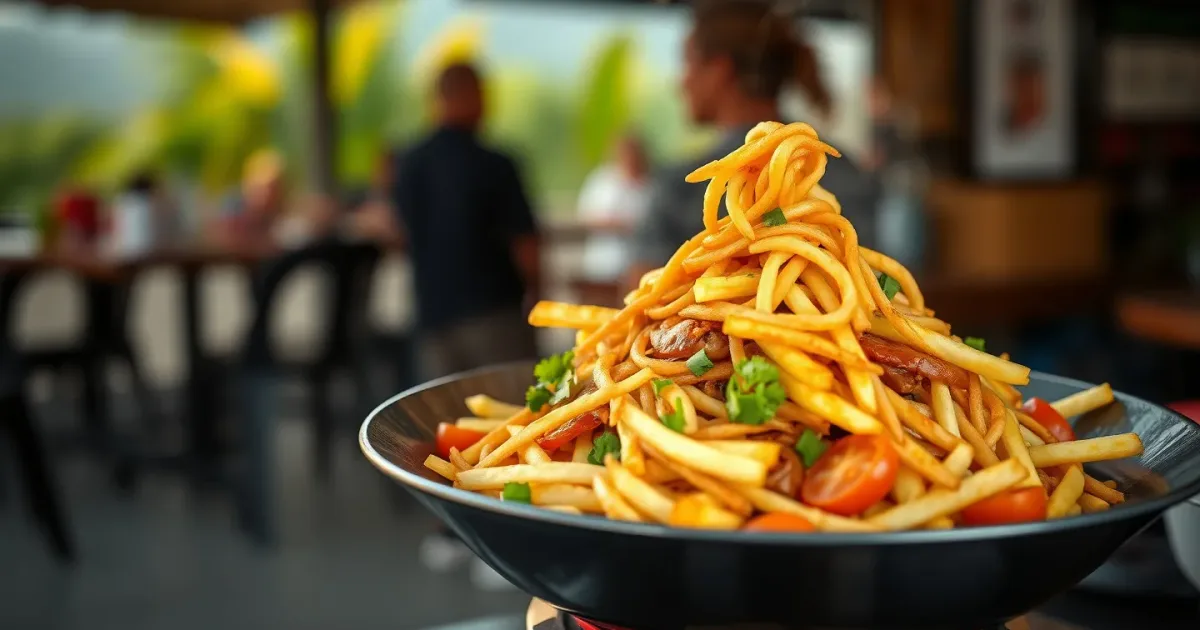 Lomo saltado péruvien : wok express et frites maison