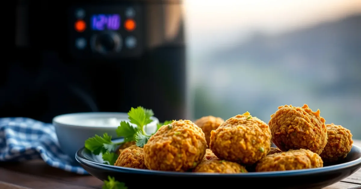 Falafels à l'airfryer : croustillants, zéro friture