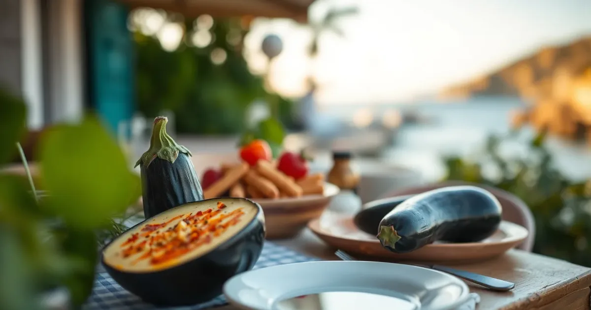 7 repas budget autour de l'aubergine, vibe Méditerranée
