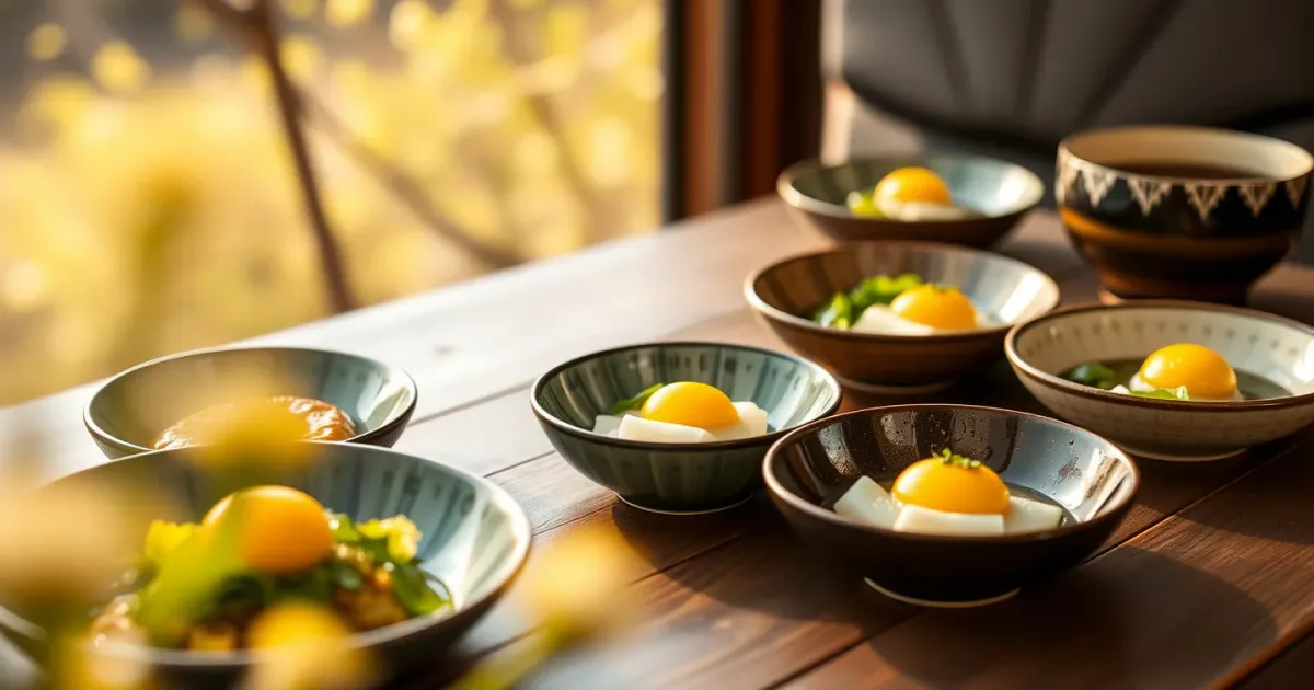 Menu japonais de printemps : 7 plats au yuzu et pois