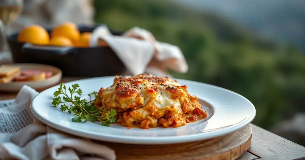 Moussaka grecque légère au four : goût max, gras zéro