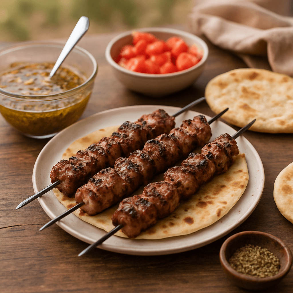 Souvlaki grec maison : marinade, brochettes et pita