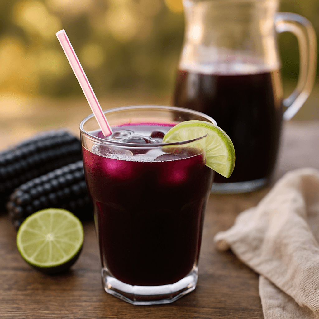 Chicha morada péruvienne : boisson violette rafraîchissante