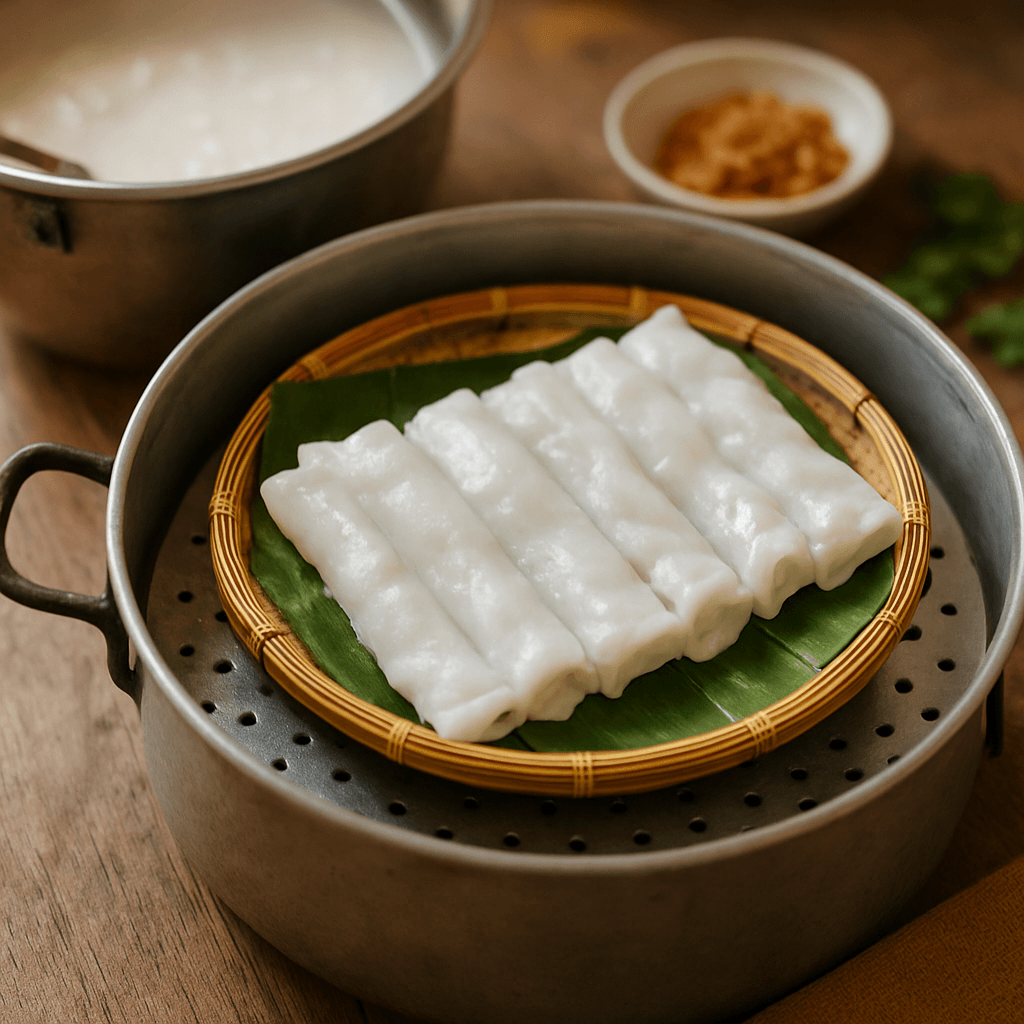 Bánh cuốn à la vapeur : réussir une pâte fine et souple